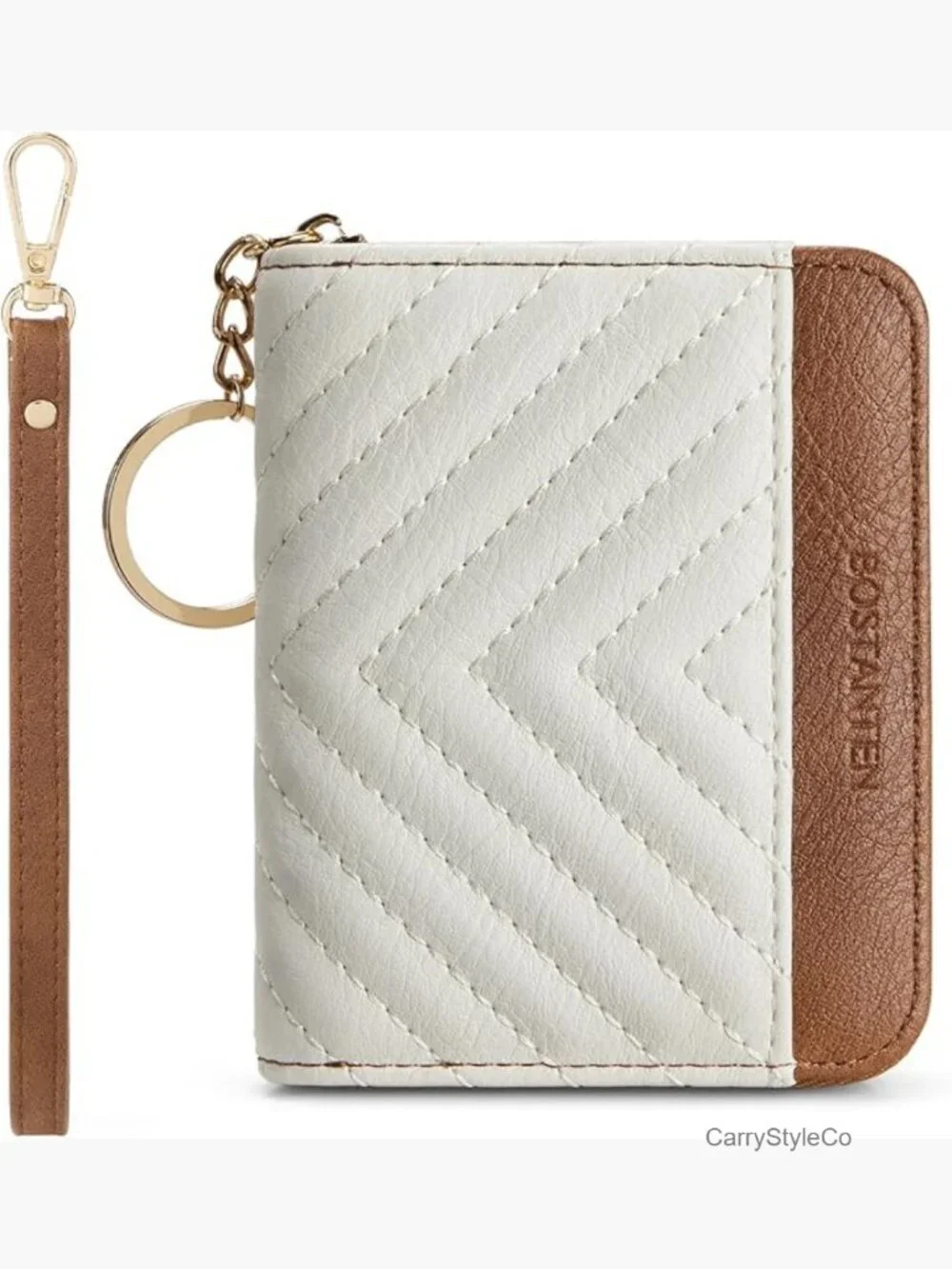 RFID Blocking Credit Card Holder Wallet with Wristlet Keychain